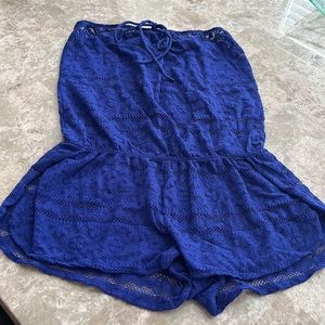 VICTORIA’S SECRET mesh strapless swim romper cover up